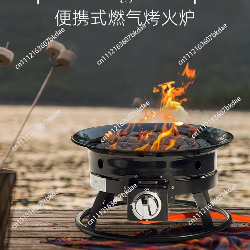 Outdoor Camping Fire Pit - Outdoor Portable 58000 BTU Propane Fire