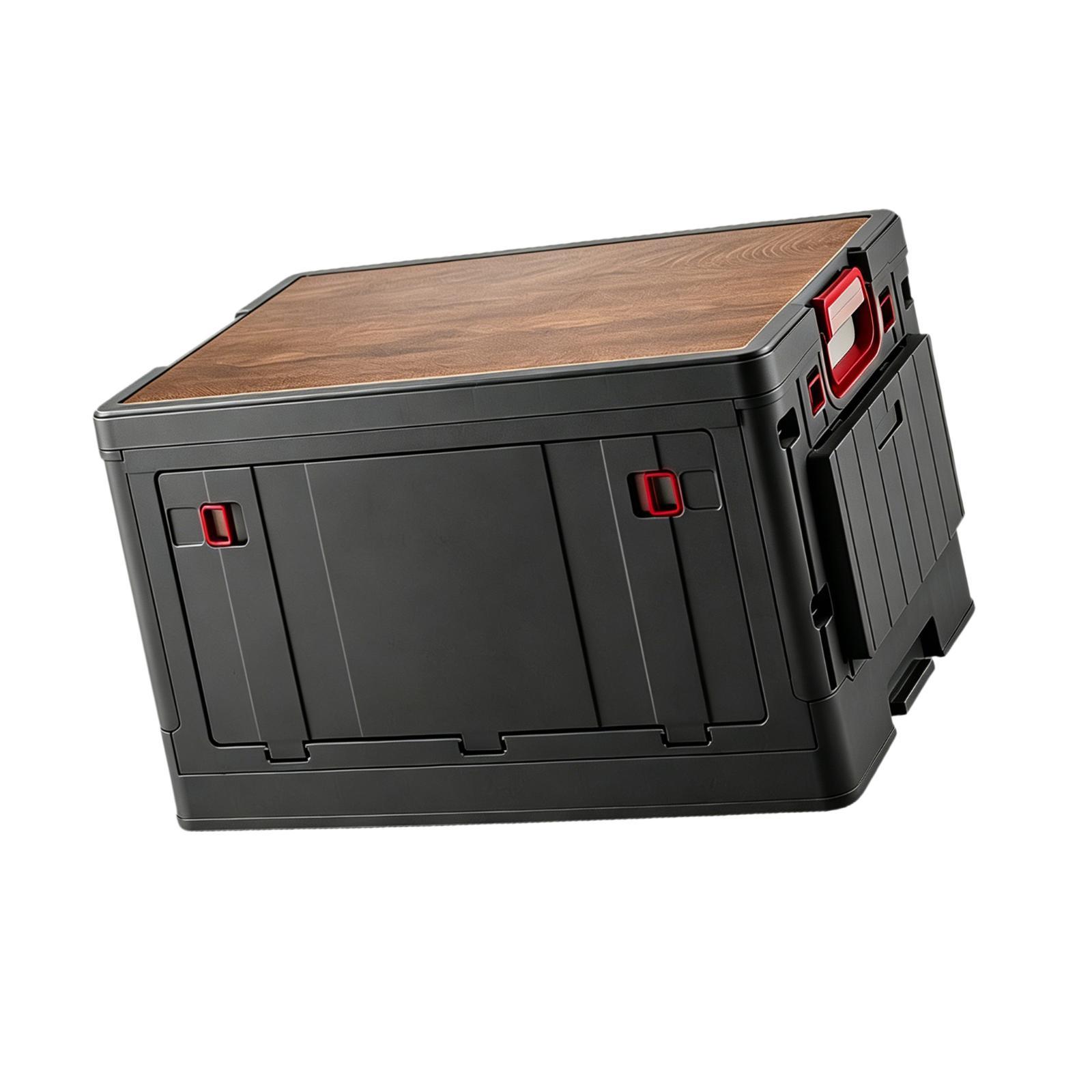 Outdoor Camping Table With Storage - Portable Camping Storage Box with Table