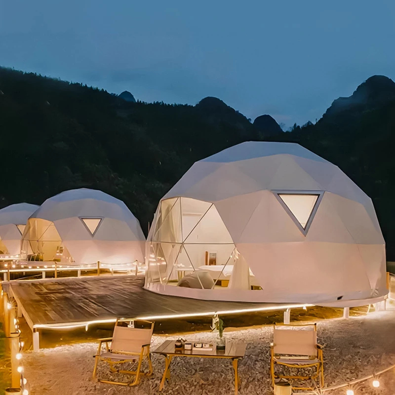 Outdoor Camping Dome - Premium Geodesic Glamping Dome Tent -All-Season