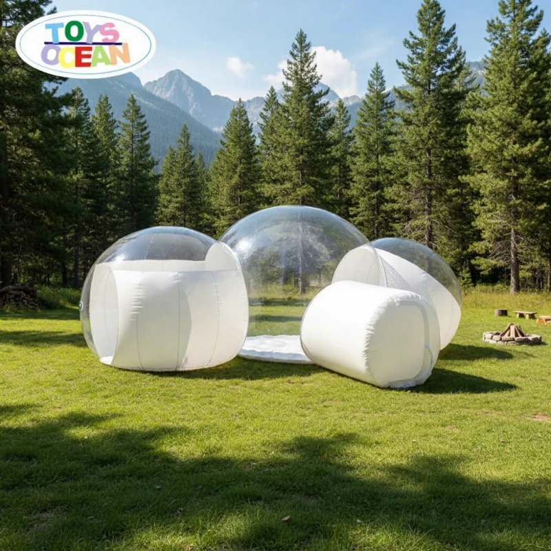 Outdoor Camping House - Customized 2-Bedroom Bubble House Hotel PVC