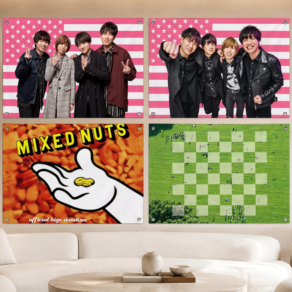 Outdoor Camping Fan - official hige dandism Flags Fan Banner