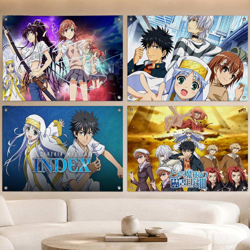 Outdoor Camping Fan - A Certain Magical Index Flags Fan