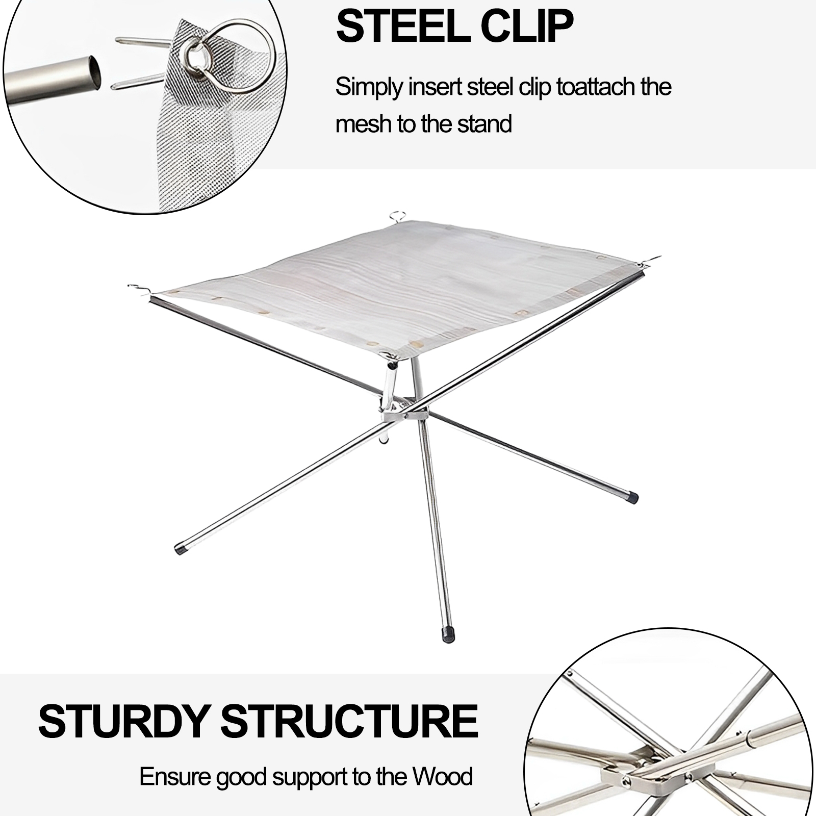 Outdoor Camping Fire Pit - Portable Outdoor Fire Pit Collapsing Steel