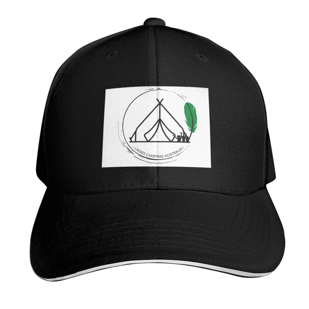 Outdoor Camping Australia - Vic text Design-Ladies Camping Australia Baseball