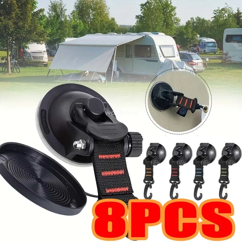 Outdoor Camping House - 1/8 Pcs Car Tent Suction Cups