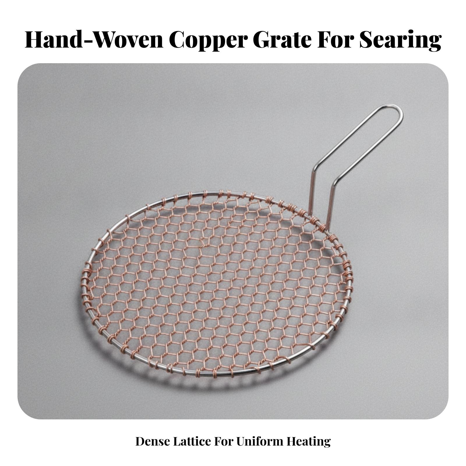 Portable Copper Mesh Round Gri - Outdoor Camping Grill recension och pris