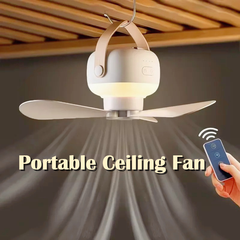 Portable Rechargeable Ceiling  - Outdoor Camping Fan recension och pris