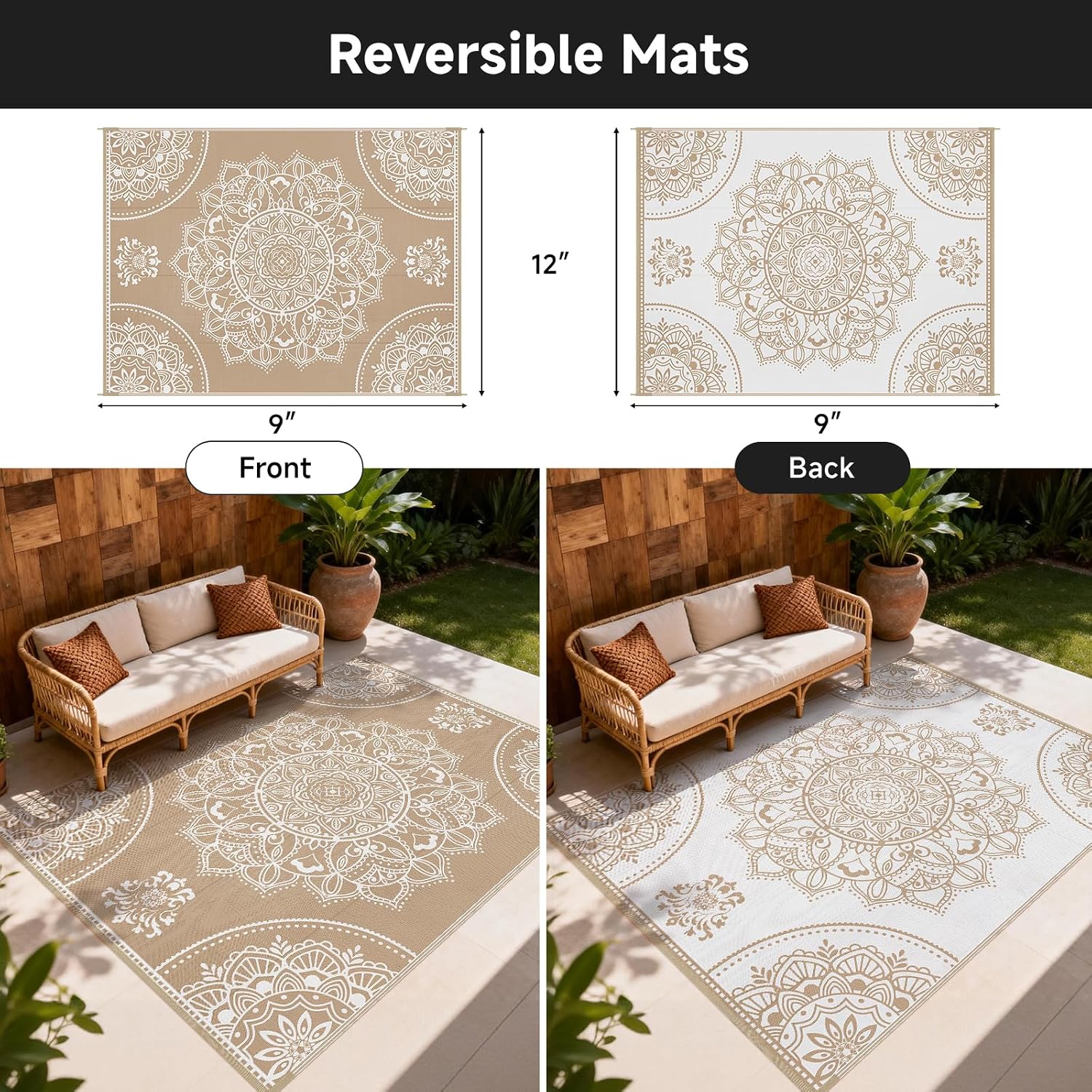 Waterproof Outdoor Rug 9x12, P - Outdoor Camping Rugs 9X12 recension och pris
