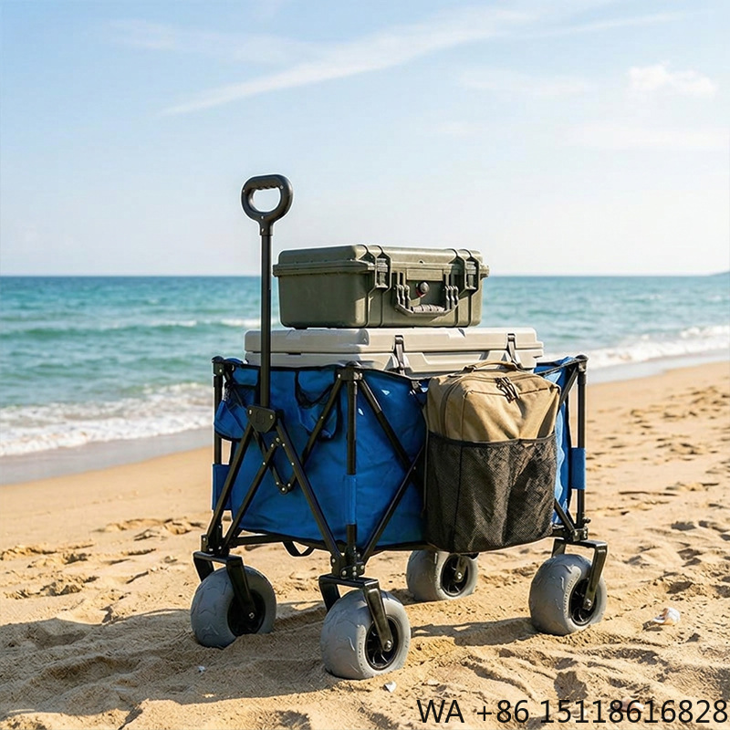 Foldable Metal Beach Wagon Qui - Outdoor Camping Wagon recension och pris