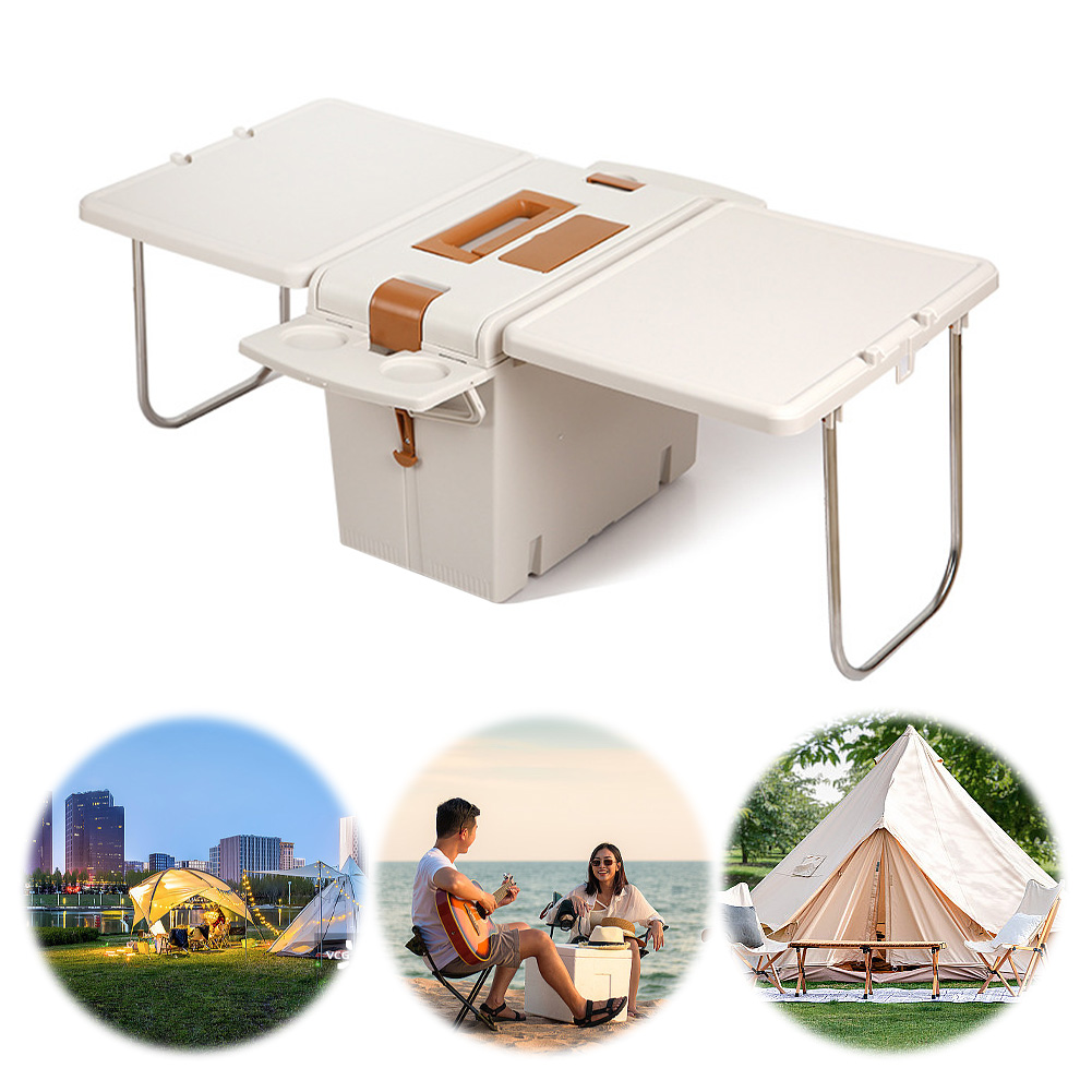 Multifunctional Camping Foldin - Outdoor Camping Table With Storage recension och pris