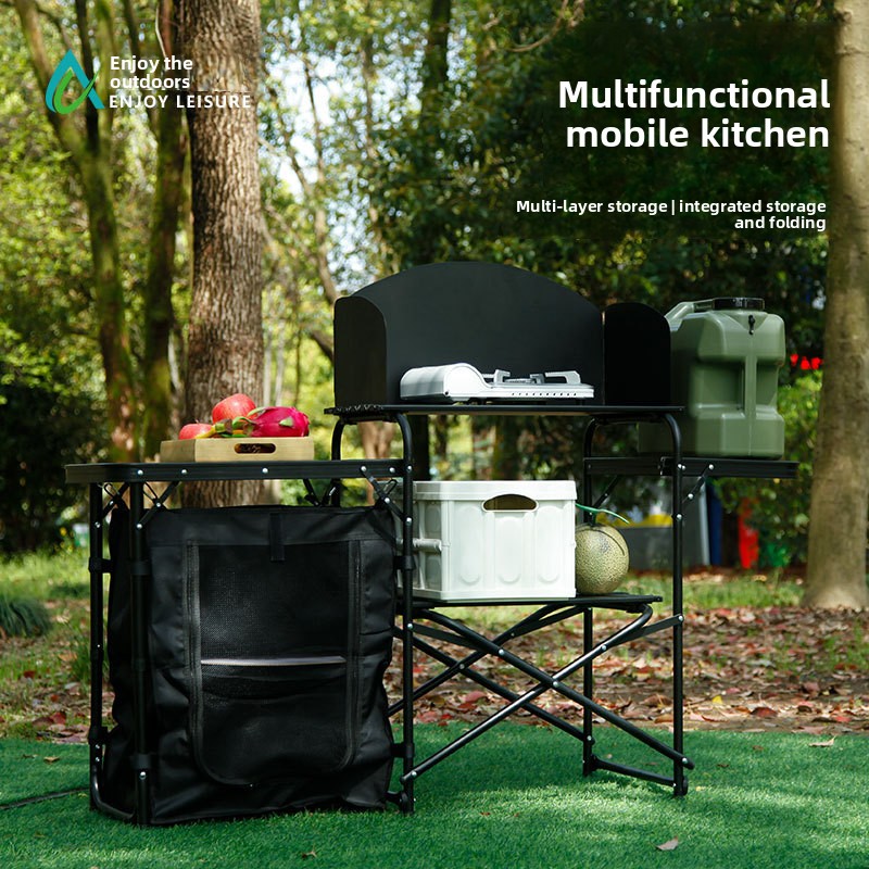 Multifunctional Outdoor Mobile - Outdoor Camping Table With Storage recension och pris