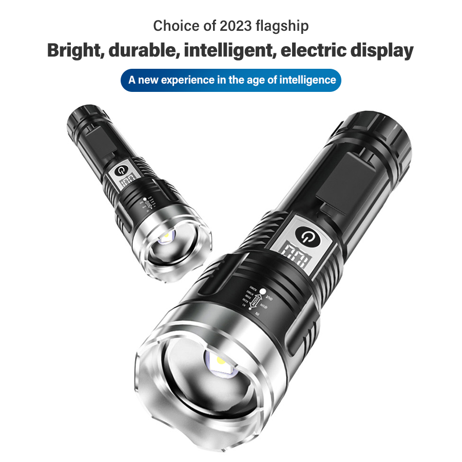 High Power 200000LM LED Flashl - Outdoor Camping Lights recension och pris