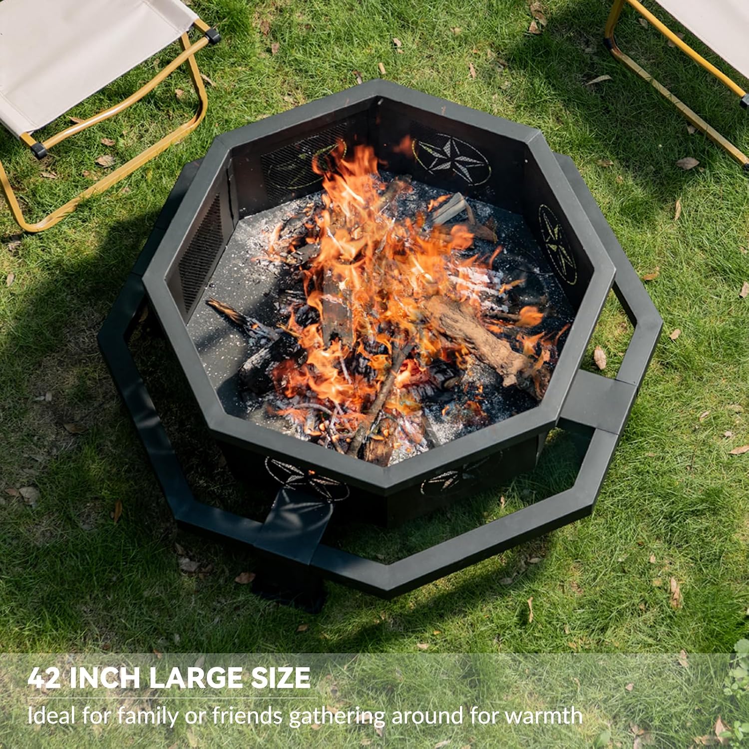 Outdoor Fire Pit with Fire Pok - Outdoor Camping Fire Pit recension och pris