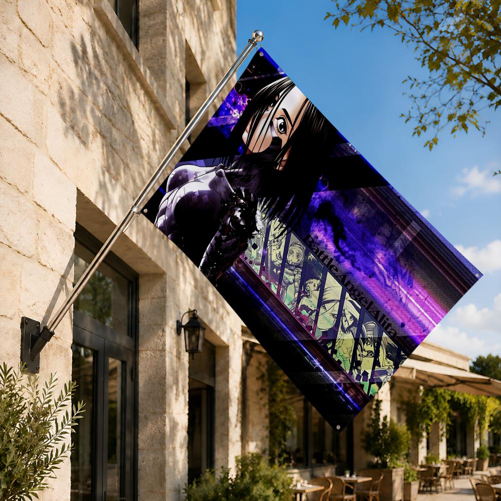 Battle Angel Alita Flags Fan B - Outdoor Camping Fan recension och pris