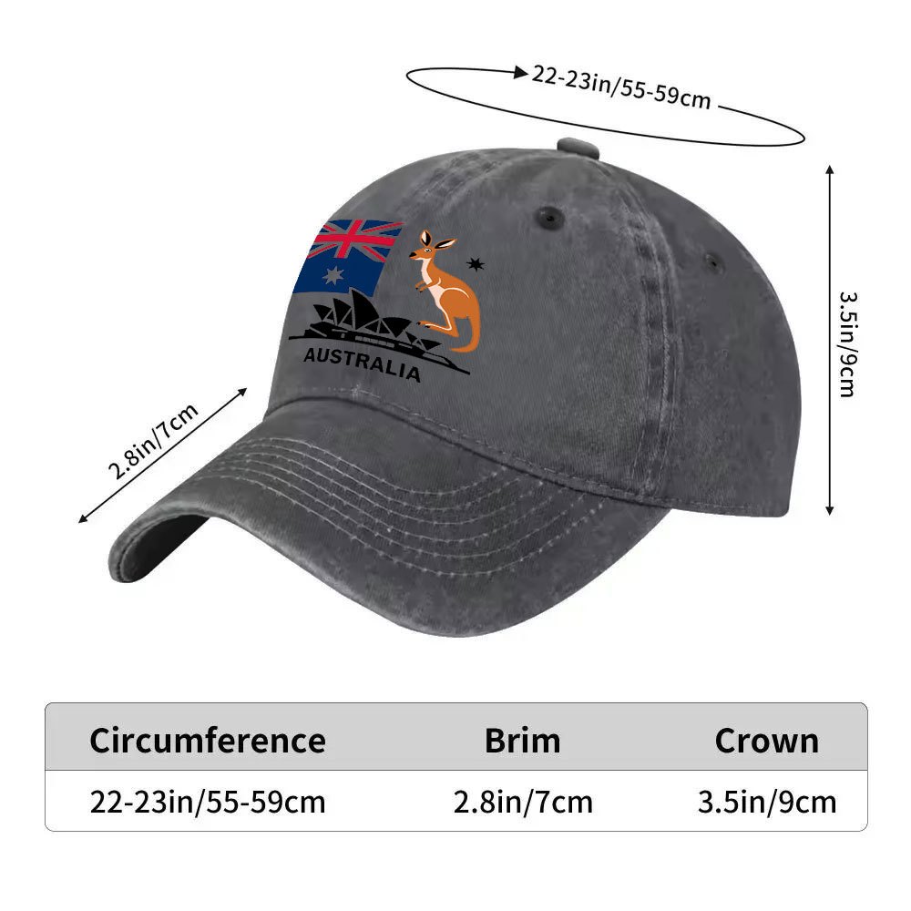 Australia Flag Kangaroo Baseba - Outdoor Camping Australia recension och pris