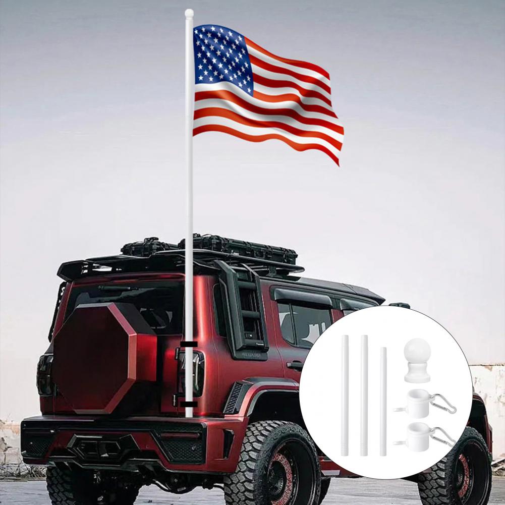 Stainless Steel Flag Pole Kit  - Outdoor Camping House recension och pris