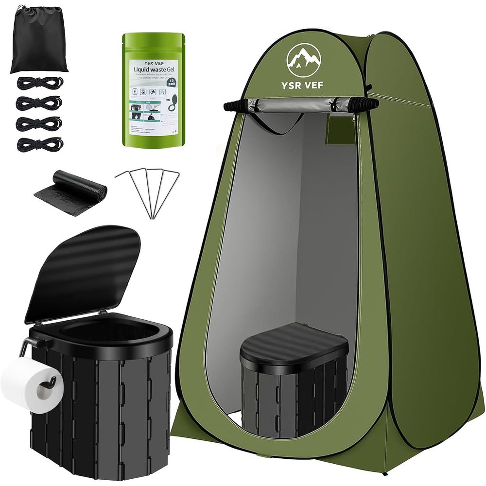Portable Toilet Kit, Camping T - Outdoor Camping Toilet Tent recension och pris