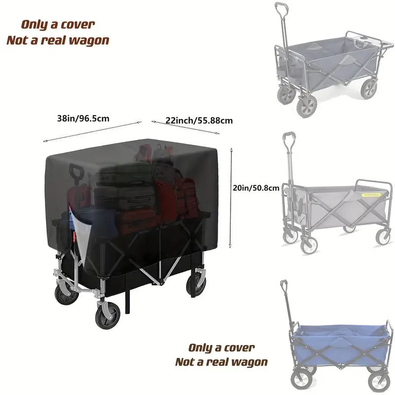 1pc Camping Cart Waterproof Co - Outdoor Camping Wagon recension och pris