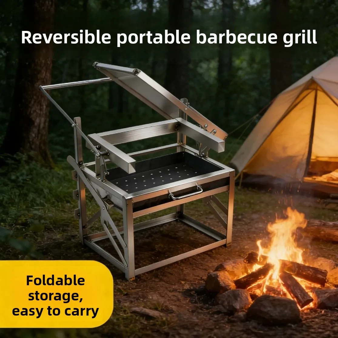 Durable Auto Rotating Bbq Gril - Outdoor Camping Grill recension och pris