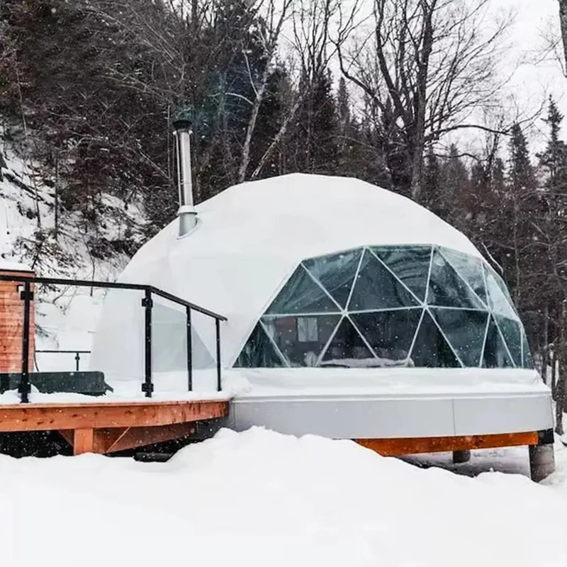 Premium Geodesic Glamping Dome - Outdoor Camping Dome recension och pris