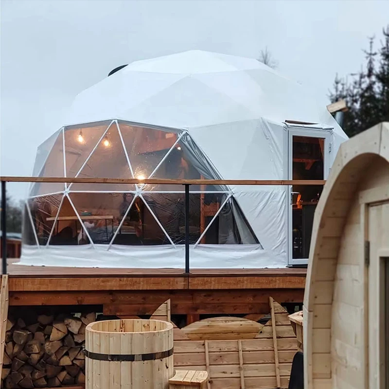 Premium Geodesic Glamping Dome - Outdoor Camping Dome recension och pris