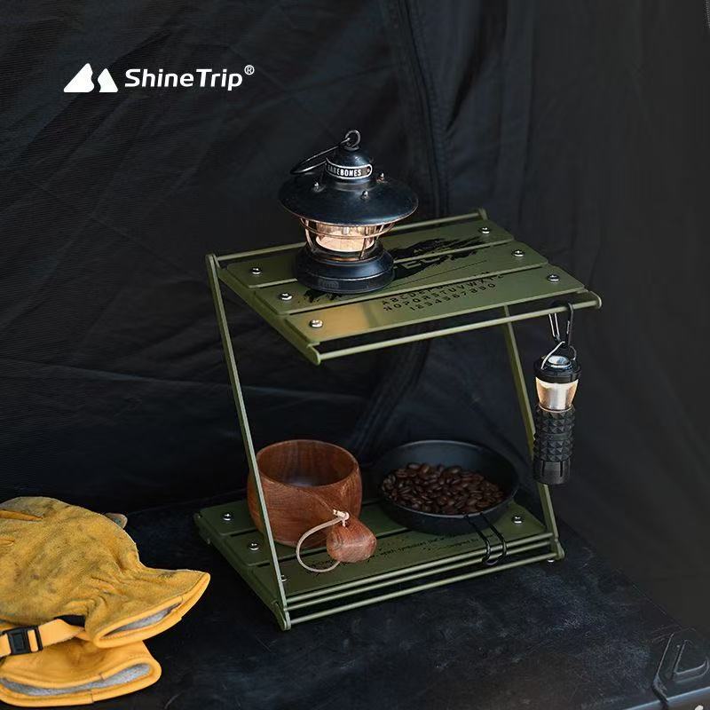 ShineTrip Z-Type Foldable Camp - Outdoor Camping Table With Storage recension och pris