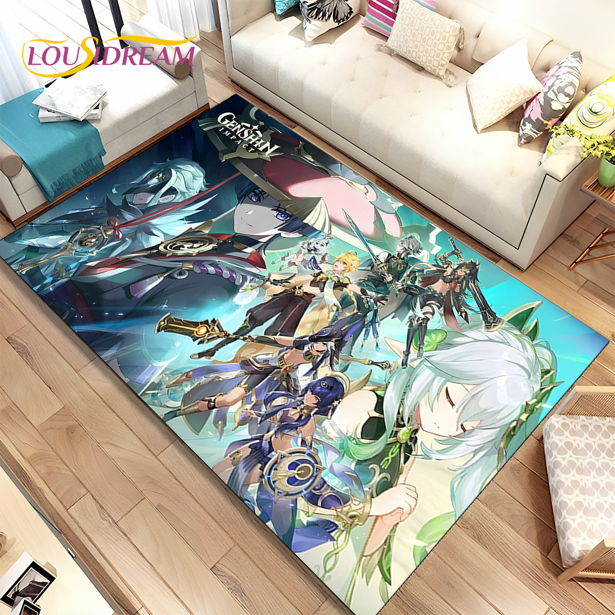Genshin Impact Cartoon Game Ar - Outdoor Camping Rug recension och pris