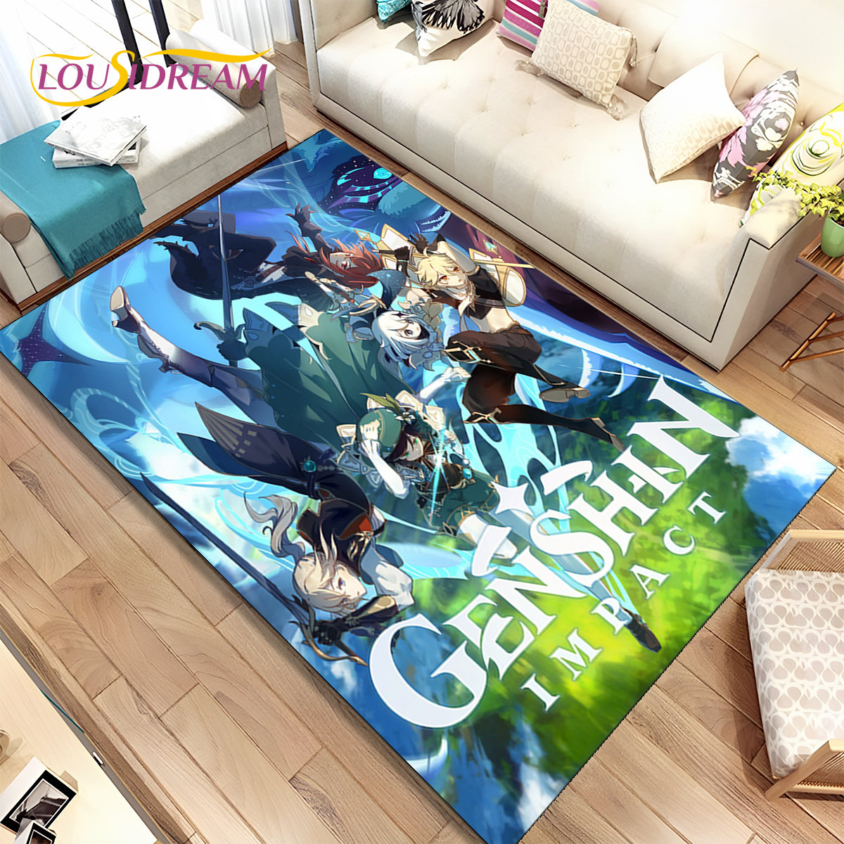 Genshin Impact Cartoon Game Ar - Outdoor Camping Rug recension och pris
