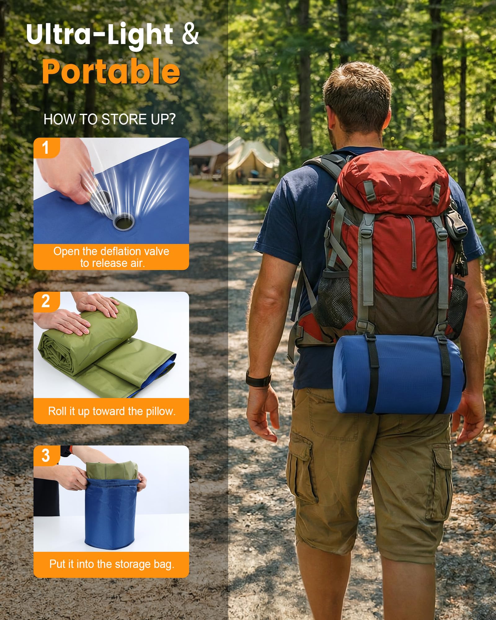 Thick Inflatable Camping Sleep - Inflatable Mattress recension och pris