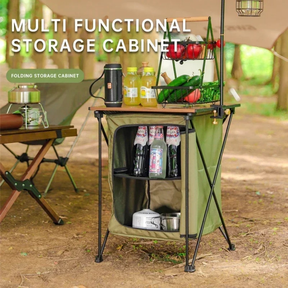 Outdoor Folding Camping Cabine - Outdoor Camping Table With Storage recension och pris