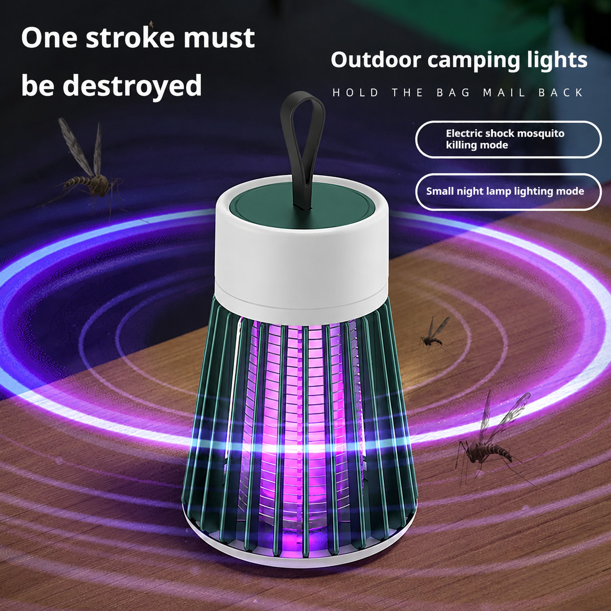 Electric Mosquito Killer Lamp  - Outdoor Camping Bug Zapper recension och pris