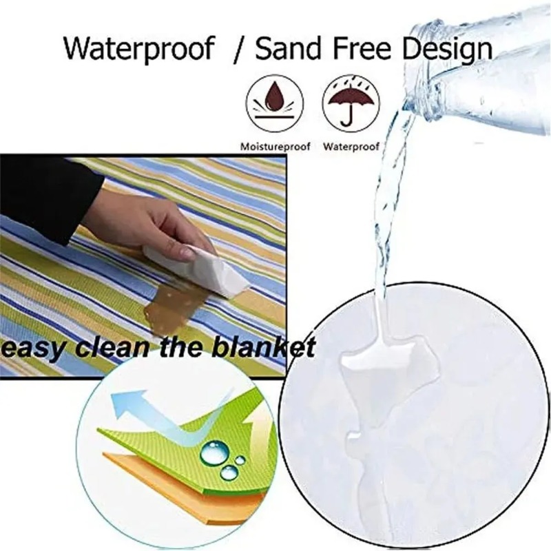 Camping Beach Mat Plaid Portab - Outdoor Camping Rug recension och pris