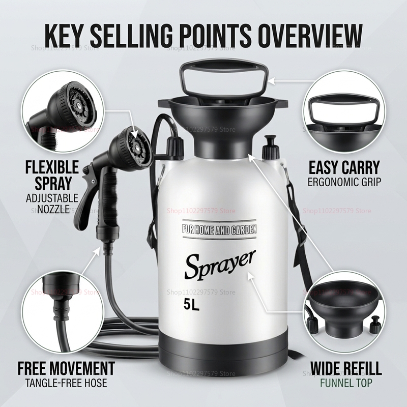 5L Portable Camping Shower Man - Outdoor Camping Water Heater recension och pris