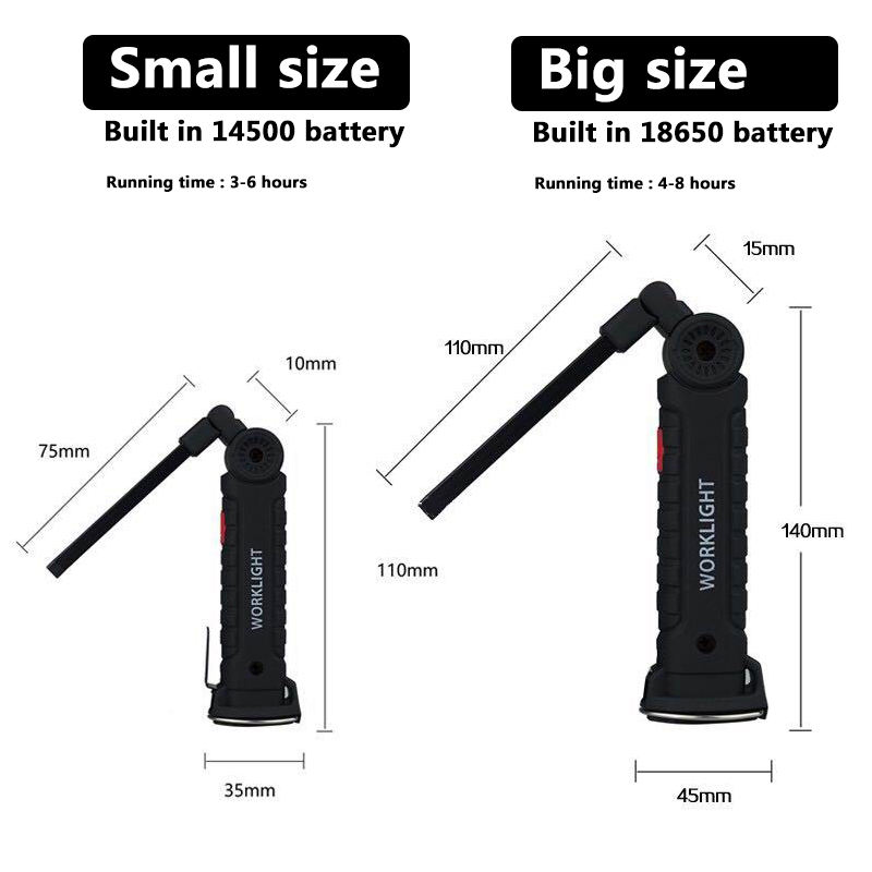 Portable Fold LED Flashlight S - Outdoor Camping Lights recension och pris