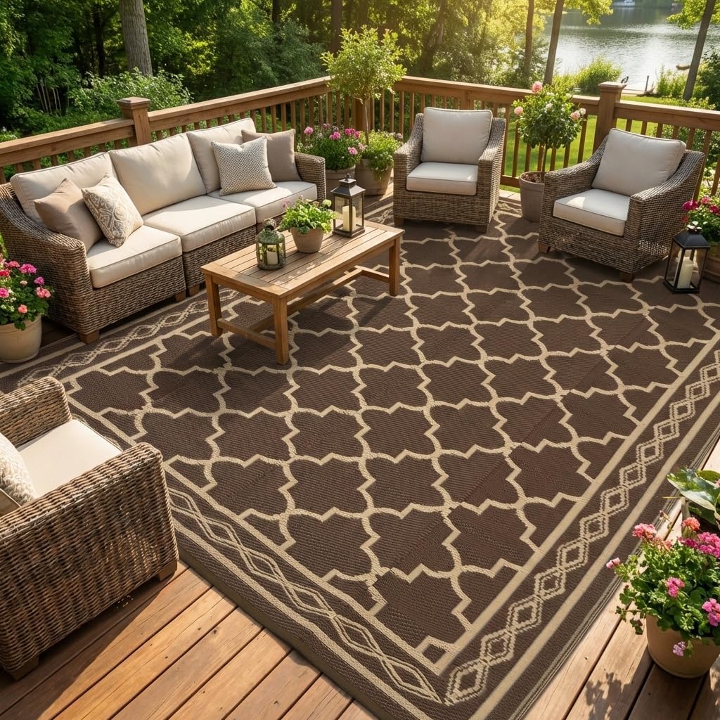 9x12 Reversible Outdoor Patio  - Outdoor Camping Rugs 9X12 recension och pris