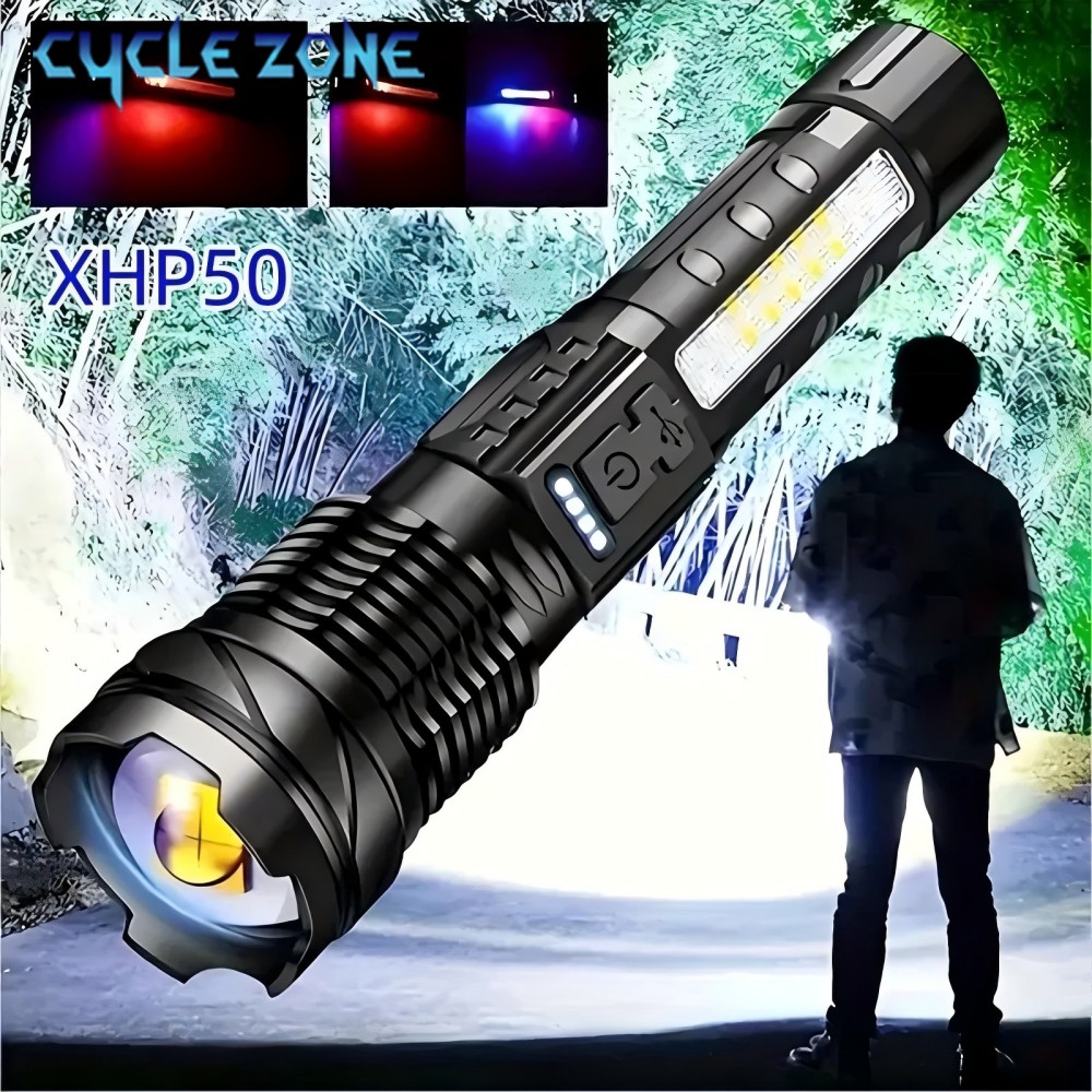XHP50 Flashlight Zoomable Flas - Outdoor Camping Zone recension och pris