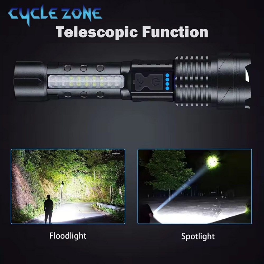 XHP50 Flashlight Zoomable Flas - Outdoor Camping Zone recension och pris