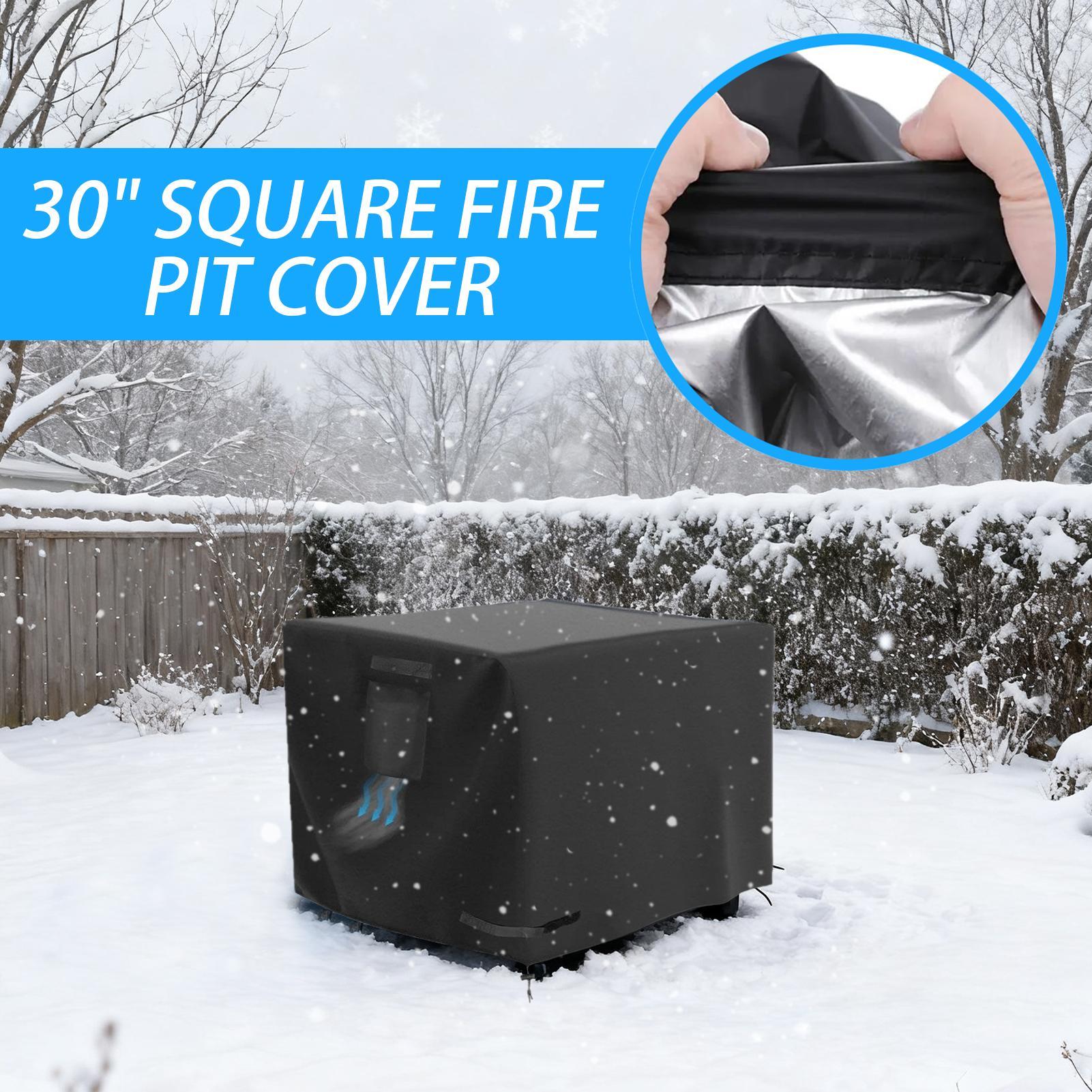 Fire Pit Cover Square 30 Inch  - Outdoor Camping Fire Pit recension och pris