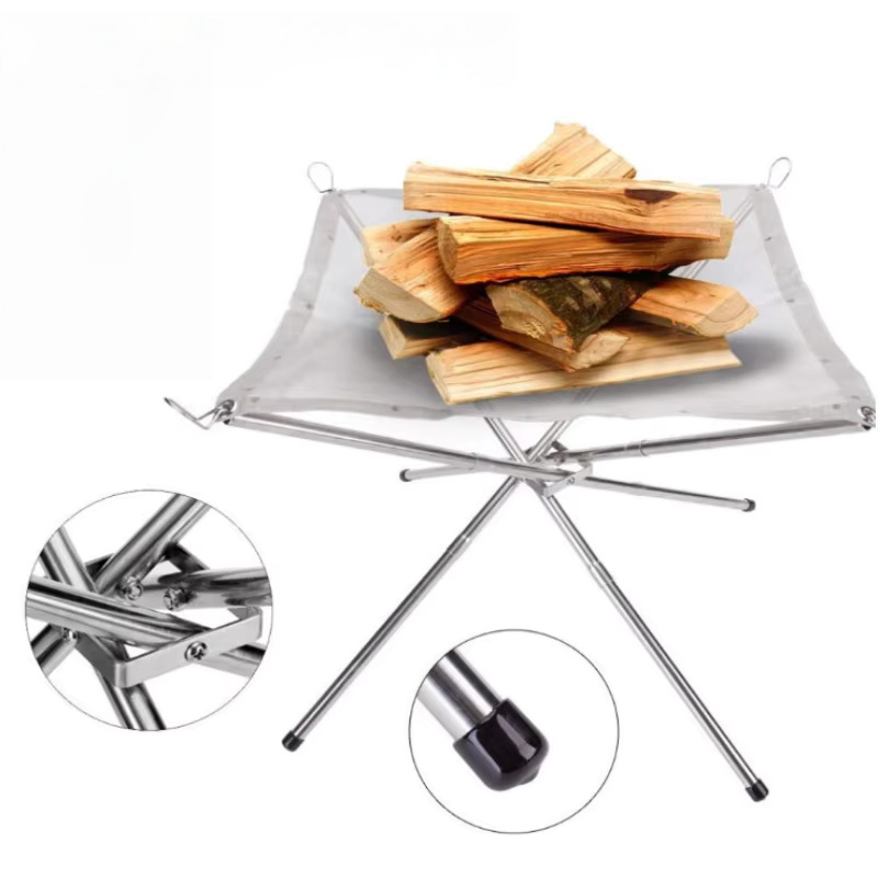 Outdoor BBQ Bonfire Rack Porta - Outdoor Camping Fire Pit recension och pris