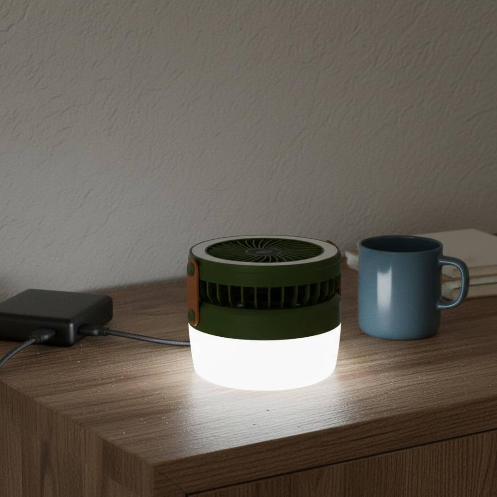 Solar Camping Fan Lantern Fold - Outdoor Camping Fan recension och pris