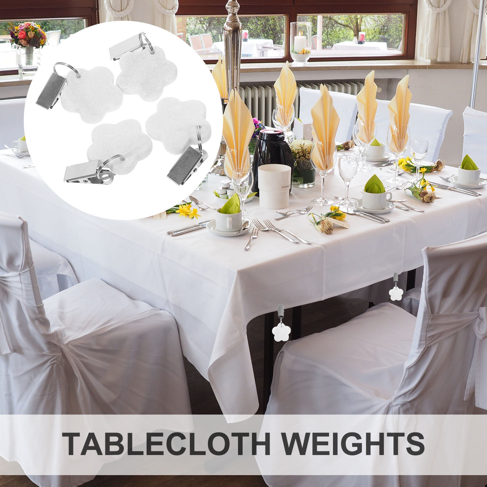 4Pcs Tablecloth Clips Outdoor  - Camp Table Folding recension och pris