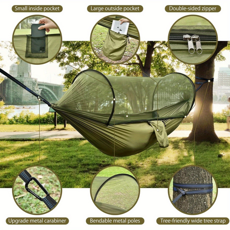 2-In-1 Camping Hammock With Mo - Outdoor Camping Bug Zapper recension och pris