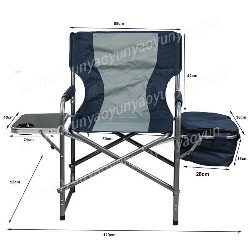 Camping Chair Foldable Portabl - Outdoor Camping Table With Storage recension och pris