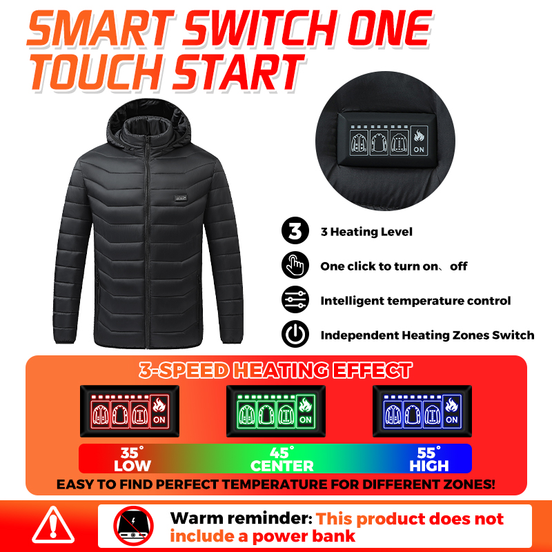 Heated Jacket 26 Heating Zones - Outdoor Camping Zone recension och pris