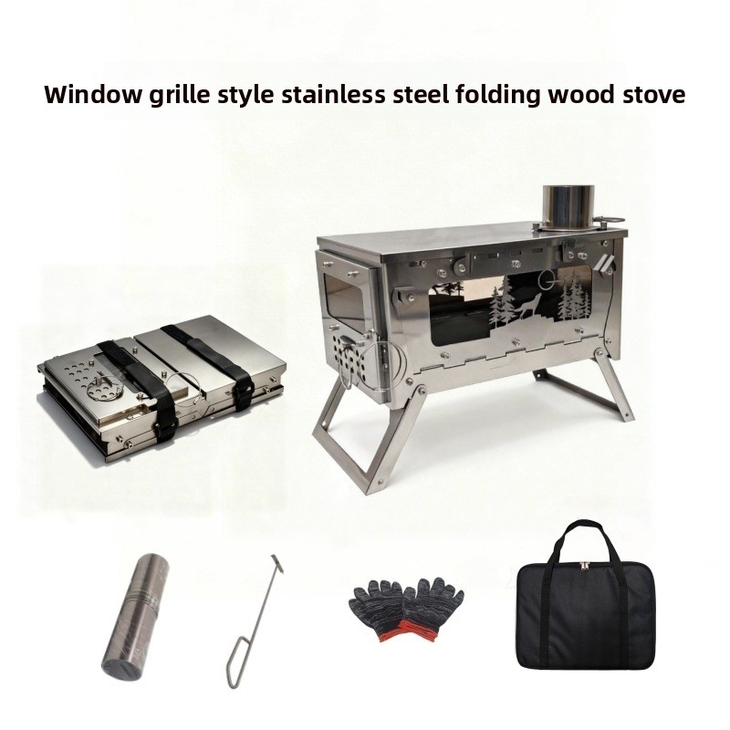 Stainless Steel Foldable Porta - Outdoor Camping Fire Pit recension och pris
