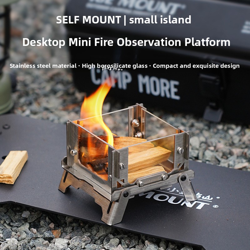 Outdoor Mini Grill Desktop Woo - Outdoor Camping Fire Pit recension och pris