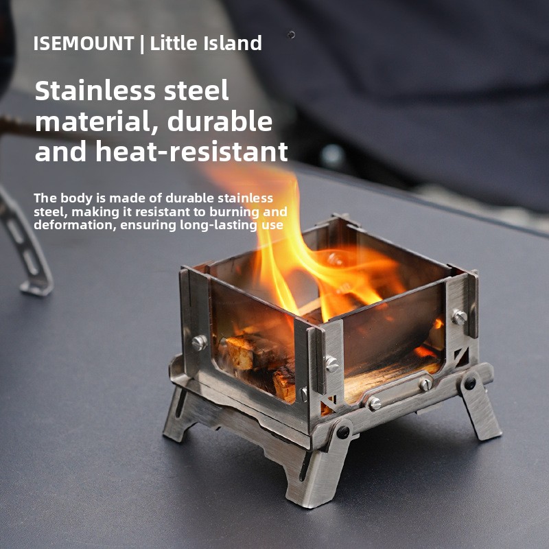 Outdoor Mini Grill Desktop Woo - Outdoor Camping Fire Pit recension och pris