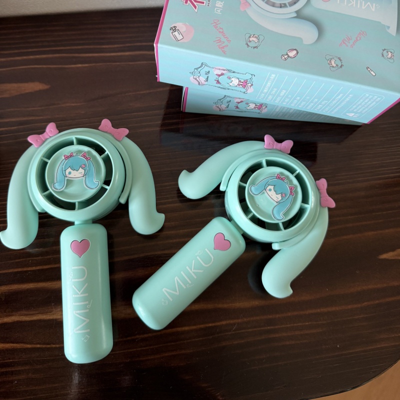 Hatsune Miku Mini Handheld Fan - Outdoor Camping Fan recension och pris