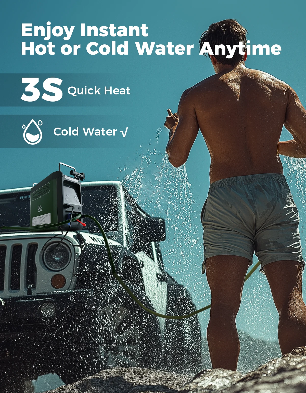 UTV 3s Instant Hot 20,000 BTU  - Outdoor Camping Water Heater recension och pris