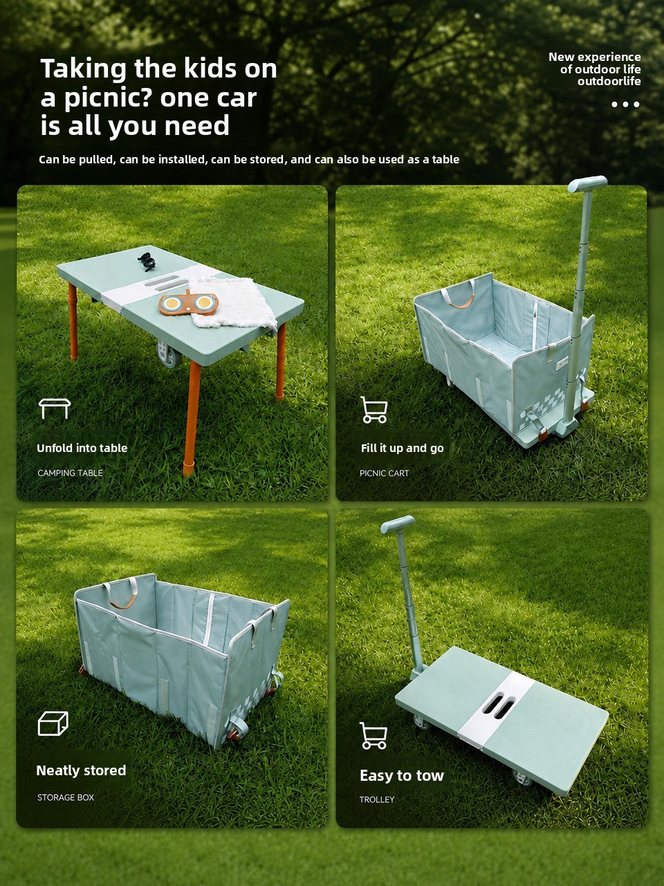 Outdoor Foldable Hand Wagon Mu - Outdoor Camping Wagon recension och pris